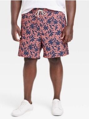 Goodfellow & Co tropical print swim trunks shorts